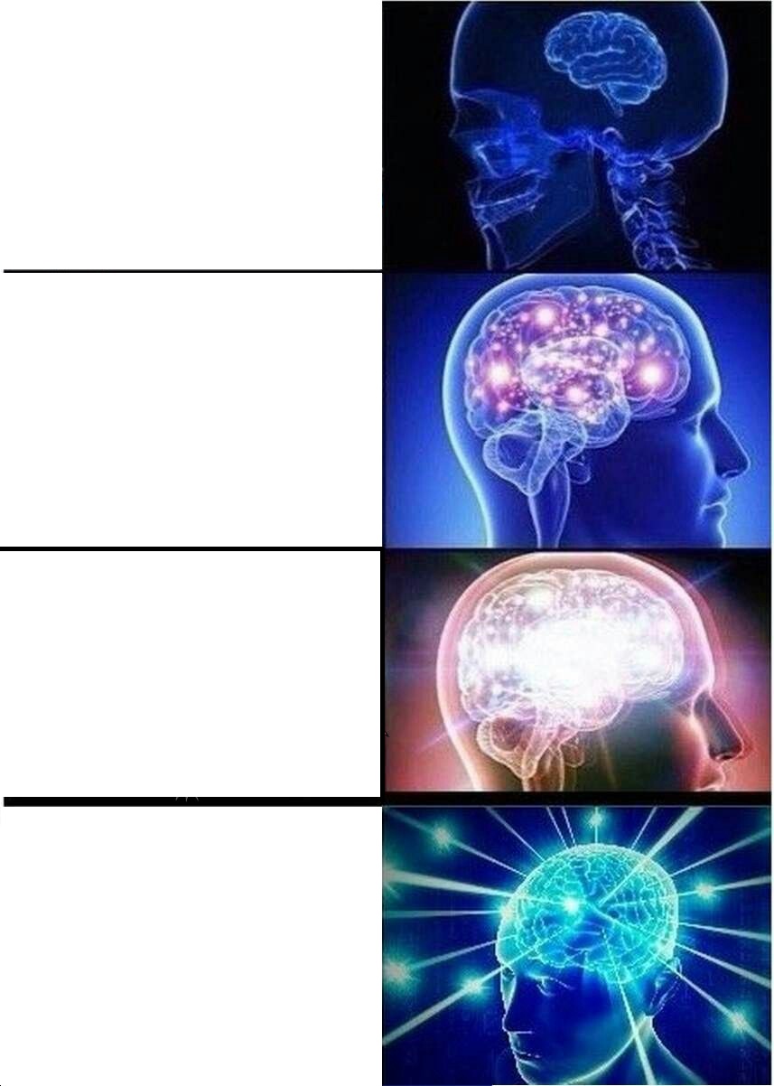Expanding Brain meme about RV SnapPad